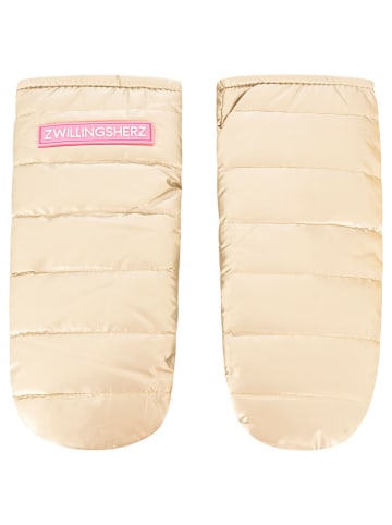 Zwillingsherz Wanten beige