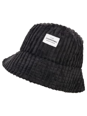 Zwillingsherz Hut in Anthrazit