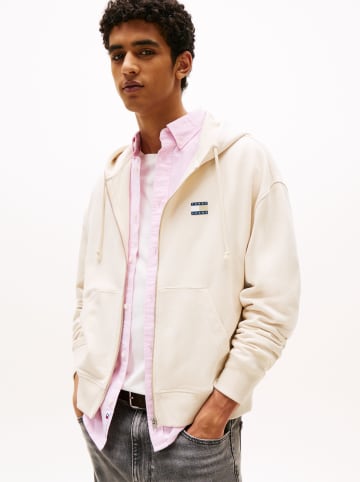 TOMMY JEANS Sweatjacke in Beige