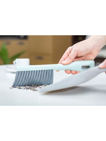 Vigar 2tlg. Set: Handfeger in Grau/ Türkis
