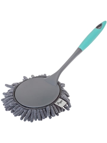 Vigar Miotełka do kurzu w kolorze szaro-turkusowym z mikrofibry - 16 x 38 cm