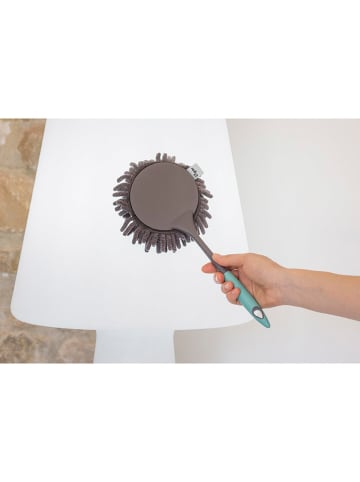 Vigar Microvezel plumeau grijs/turquoise - (B)16 x (H)38 cm