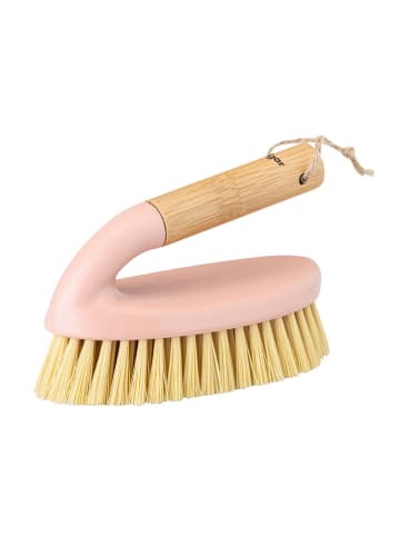 Vigar Szczotka ręczna w kolorze jasnoróżowym - 14,5 x 9,5 cm