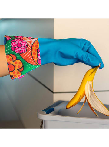 Vigar 2er-Set: Haushaltshandschuhe in Grün/ Hellblau