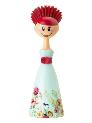 Vigar Szczotka "Doll" w kolorze turkusowym do zmywania - wys. 24,5 cm