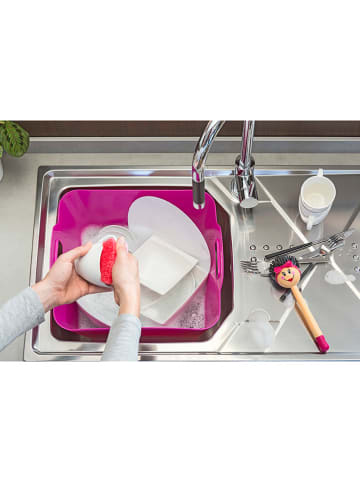 Vigar 2-delige set: afwasborstels "Dolls" meerkleurig - (H)23,5 cm