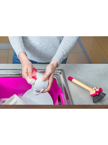 Vigar 2er-Set: Spülbürsten "Dolls" in Bunt - (H)23,5 cm
