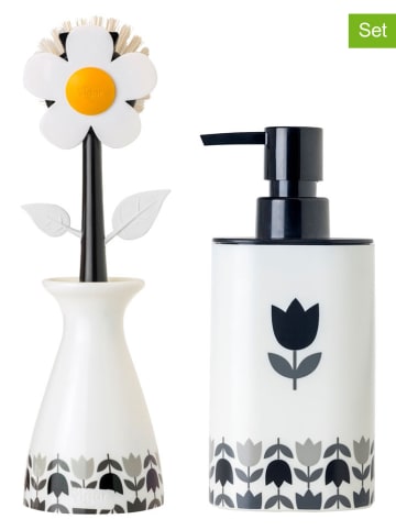 Vigar 3-delige set: afwasorganizer "Florganic " zwart