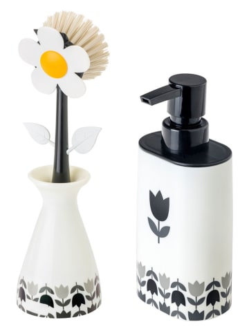 Vigar 3-delige set: afwasorganizer "Florganic " zwart