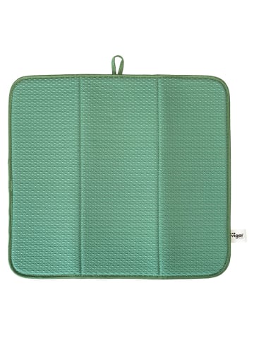 Vigar 2er-Set: Geschirr-Abtropfmatten "Rengø" in Grün/ Grau - (L)45 cm