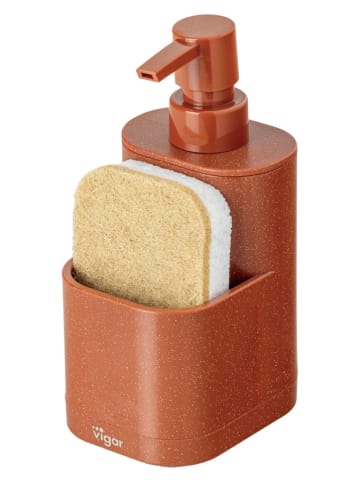 Vigar 2tlg. Set: Spülorganizer ''Rengø'' in Orange - (B)8,5 x (H)18,5 x (T)10 cm