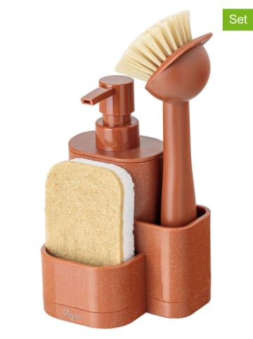 Vigar 3-delige set: vaatwasorganizer ''Rengø'' oranje - (B)12 x (H)24,5 x (D)10 cm