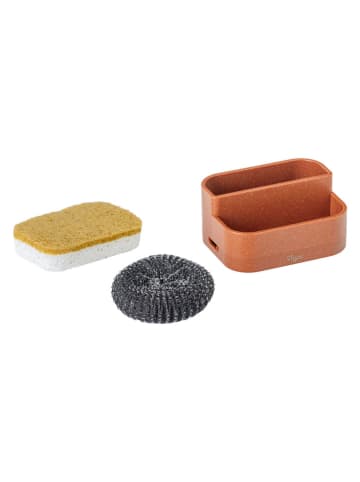 Vigar 3-delige set: vaatwasorganizer ''Rengø'' oranje - (B)12,5 x (H)9,5 x (D)8,5 cm