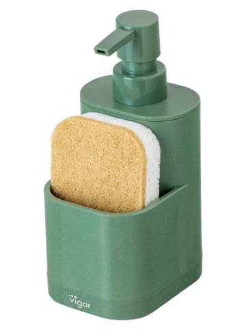 Vigar 2tlg. Set: Spülorganizer ''Rengø'' in Grün - (B)8,5 x (H)18,5 x (T)10 cm