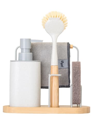 Vigar 5-delige set: afwasorganizer "Zeroline" wit