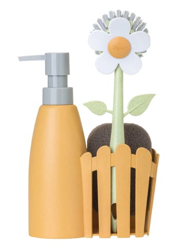 Vigar 3-delige set: afwasorganizer "Florganic" oranje