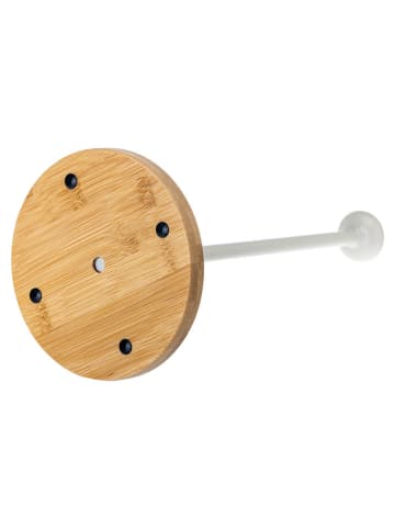 Vigar Keukenrolhouder "Taula" wit/lichtbruin - (H)32,5 cm