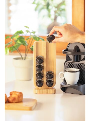 Vigar Koffiecapsulehouder "Becco" lichtbruin - (B)9,5 x (H)21,5 cm