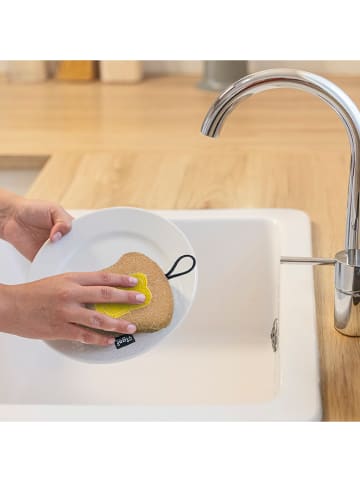 Vigar 3er-Set: Reinigungsschwämme "Breakfast" in Bunt - (B)9,5 x (H)11,5 cm