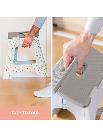 Vigar Hocker in Bunt/ Grau - (H)32 cm