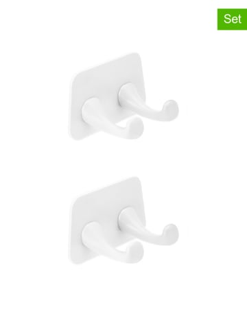 Vigar Haczyki ścienne (2 szt.) w kolorze białym - 24,5 x 7,5 cm