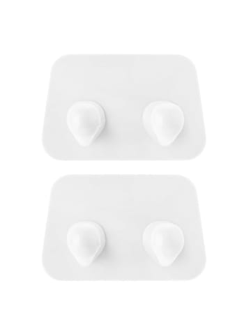 Vigar Haczyki ścienne (2 szt.) w kolorze białym - 24,5 x 7,5 cm