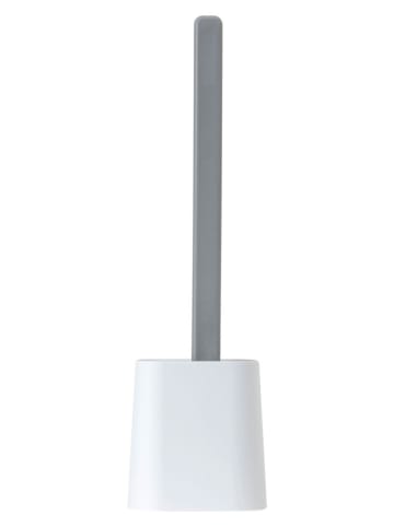 Vigar Zestaw WC "Essential" w kolorze biało-szarym - 11,5 x 41,5 x 8,5 cm