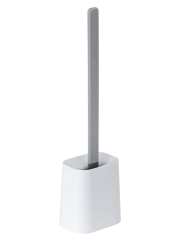 Vigar Zestaw WC "Essential" w kolorze biało-szarym - 11,5 x 41,5 x 8,5 cm