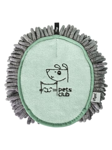 Vigar Hunde-Trocknungshandschuh ''Pets'' in Grau/ Grün - (L)21 x (B)17 cm