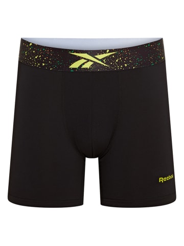 Reebok 3er-Set: Boxershorts "Benji" in Grau/ Limette/ Schwarz