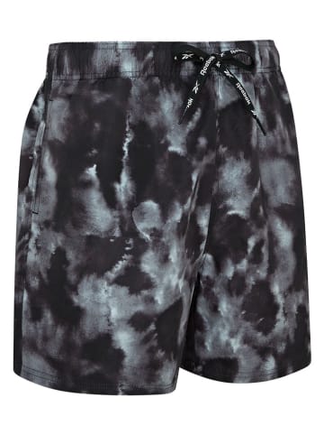 Reebok Badeshorts "Milan" in Schwarz/ Grau