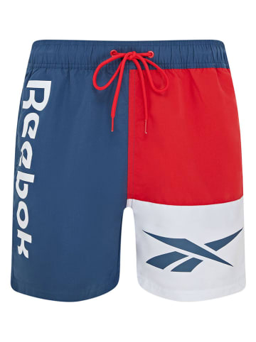 Reebok Szorty kąpielowe "Roscoe" w kolorze granatowo-czerwono-białym