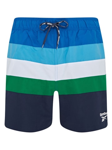 Reebok Badeshorts "Spiro" in Blau/ Grün/ Schwarz