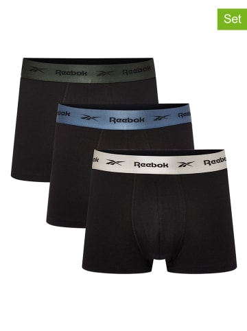 Reebok 3er-Set: Boxershorts "Adir" in Schwarz