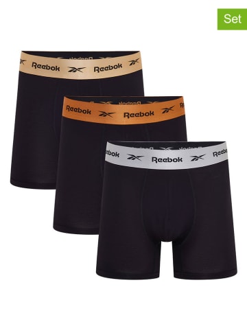Reebok Bokserki (3 pary) "Dangelo" w kolorze czarnym