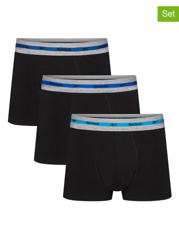 Reebok 3er-Set: Boxershorts in Schwarz