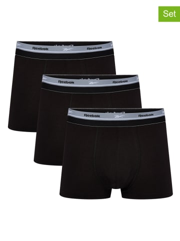 Reebok 3er-Set: Boxershorts "Mika" in Schwarz