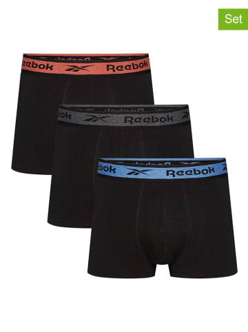 Reebok 3er-Set: Boxershorts in Schwarz