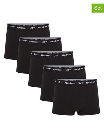 Reebok Bokserki (5 par) "Boyes" w kolorze czarnym