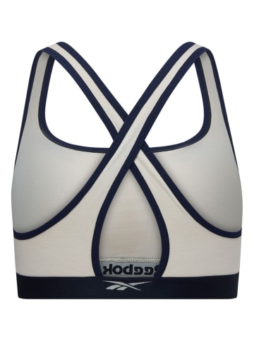 Reebok Biustonosz sportowy "Jala" w kolorze czarno-kremowym