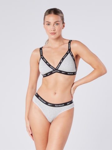 Reebok Biustonosz sportowy "Dotty" w kolorze czarno-szarym