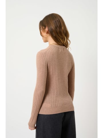 AUTHENTIC CASHMERE Kaszmirowy sweter "Bella" w kolorze karmelowym