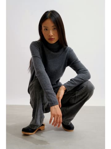 AUTHENTIC CASHMERE Kasjmieren coltrui "Bise" antraciet