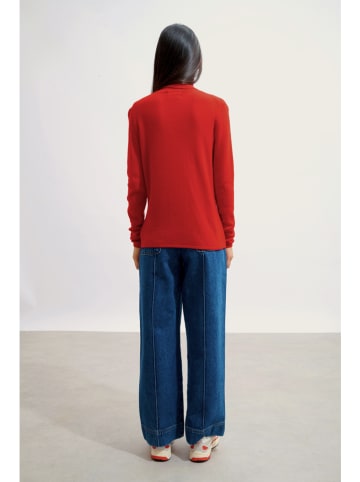 AUTHENTIC CASHMERE Kasjmieren coltrui "Bise" rood