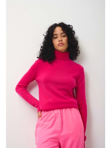 AUTHENTIC CASHMERE Kasjmieren coltrui "Bise" roze