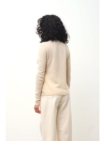 AUTHENTIC CASHMERE Kaszmirowy golf "Bise" w kolorze kremowym