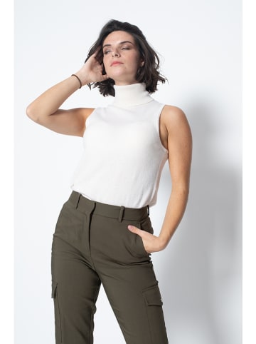 AUTHENTIC CASHMERE Kasjmieren spencer "Capucin" wit