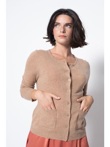 AUTHENTIC CASHMERE Kasjmieren vest "Caron" beige