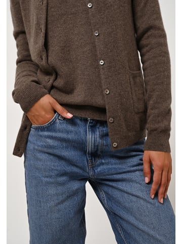 AUTHENTIC CASHMERE Kasjmieren vest "Caron" bruin