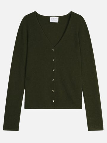 AUTHENTIC CASHMERE Kasjmieren vest "Chalais" donkergroen